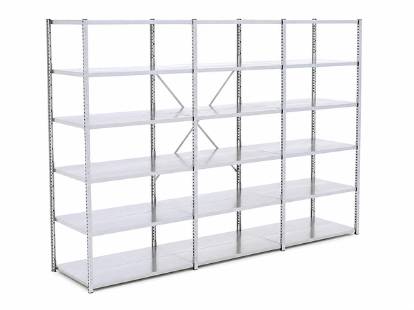 GS-3 legbordstelling 100 cm diep complete rij 4 meter