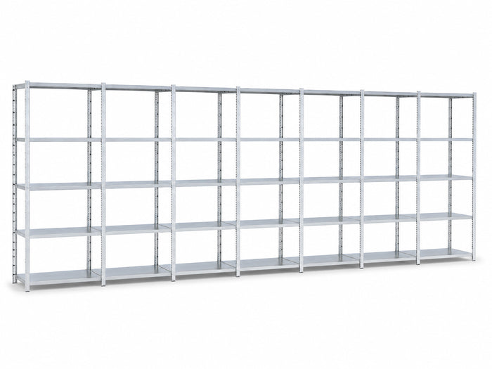GS-3 legbordstelling 100 cm diep complete rij 7 meter