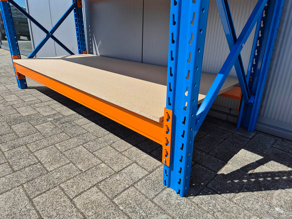 Werkbank Stow 100cm hoog, (kies je breedte), 80cm diep met boven en onderlaag