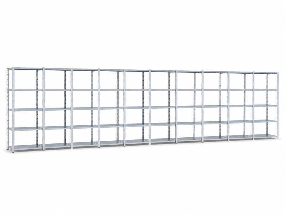 GS-3 legbordstelling 100 cm diep complete rij 10 meter