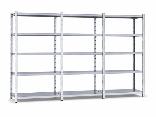 GS-3 legbordstelling 100 cm diep complete rij 3 meter