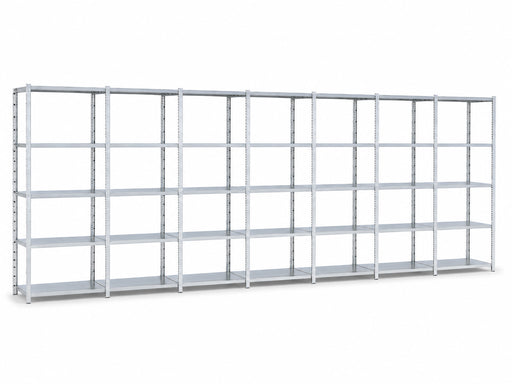 GS-3 legbordstelling 100 cm diep complete rij 7 meter