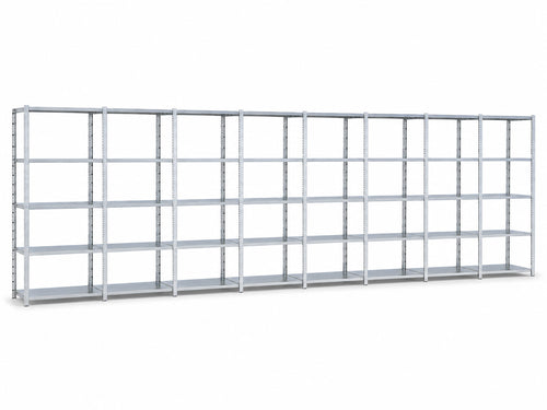 GS-3 legbordstelling 100 cm diep complete rij 8 meter