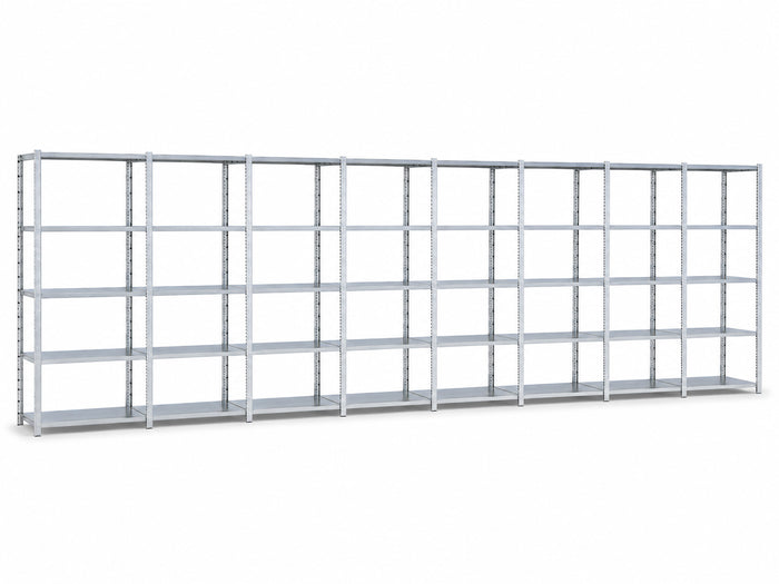 GS-3 legbordstelling 100 cm diep complete rij 8 meter