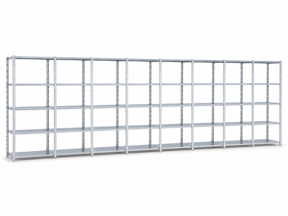 GS-3 legbordstelling 100 cm diep complete rij 8 meter