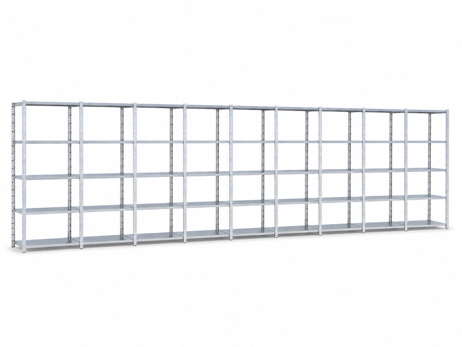GS-3 legbordstelling 100 cm diep complete rij 9 meter