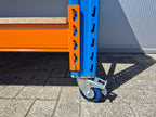Stow werkbank met onderlaag op wielen – 250 kg per wiel - 290 cm breed × 80 cm diep × 100 cm hoog