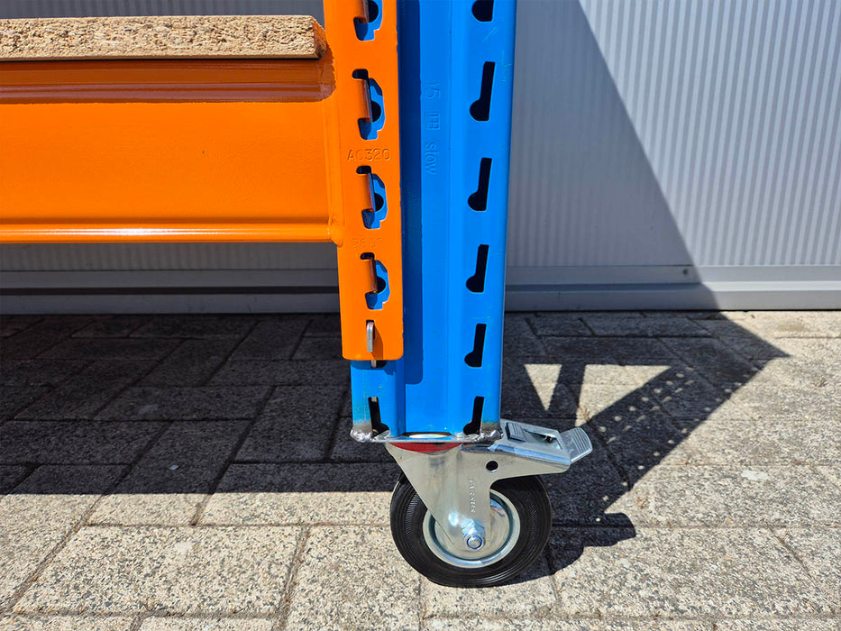 Stow werkbank met onderlaag op wielen – 100 kg per wiel - 290 cm breed × 80 cm diep × 100 cm hoog