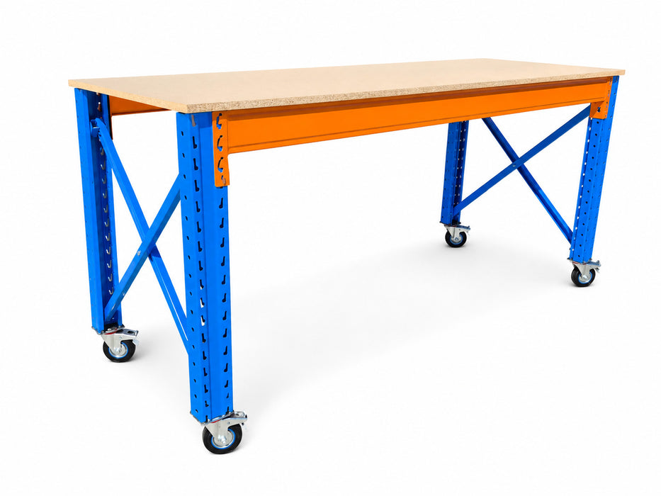 Stow werkbank op wielen – 100 kg per wiel - 380 cm breed × 80 cm diep × 100 cm hoog