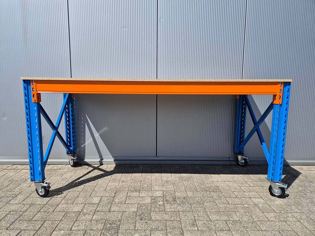 Stow werkbank op wielen – 100 kg per wiel - 290 cm breed × 80 cm diep × 100 cm hoog