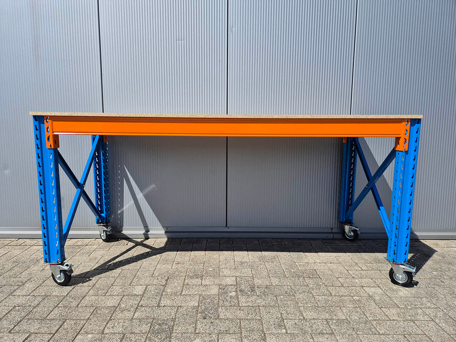 Stow werkbank op wielen – 100 kg per wiel - 380 cm breed × 80 cm diep × 100 cm hoog